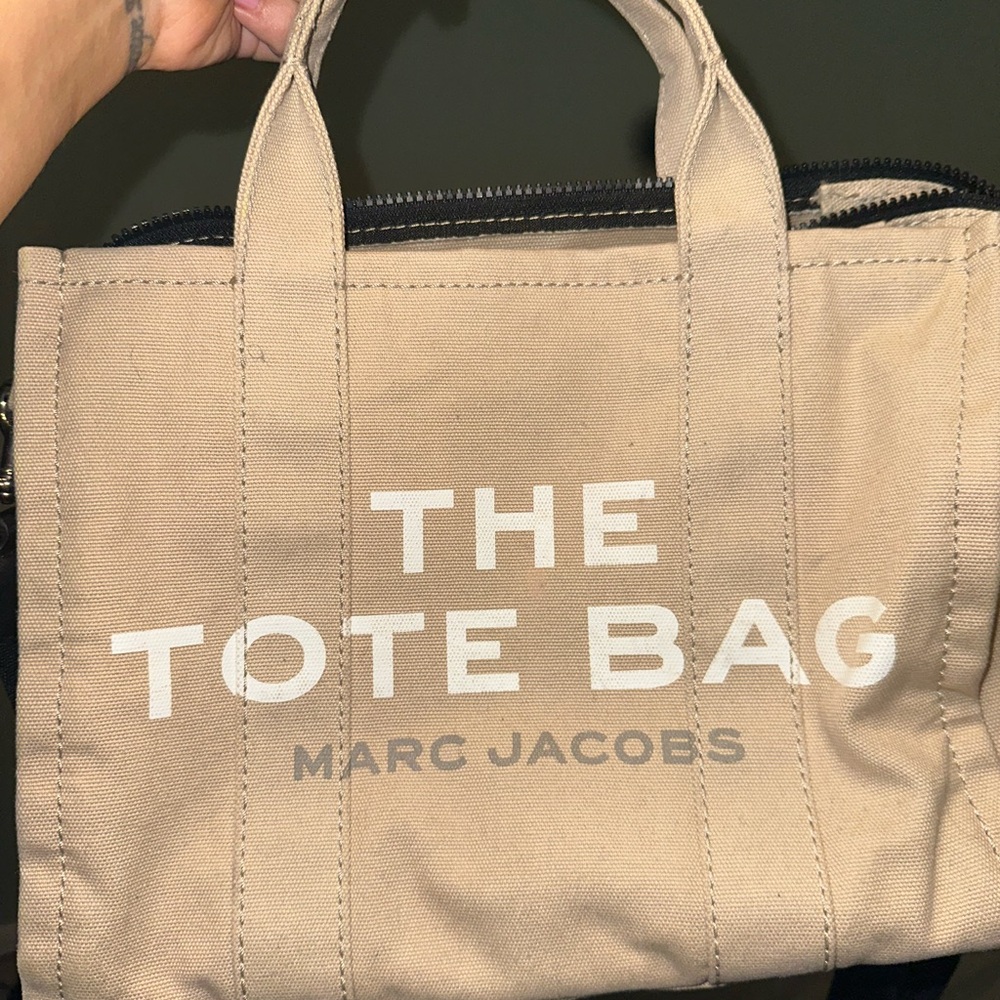 SALE Marc Jacobs Beige Canvas Tote Bag (medium)